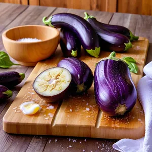 Рецепт Баклажаны гриль с соусом из феты и мяты - Подготовка баклажанов