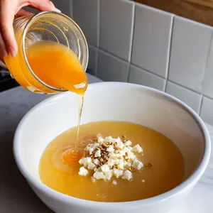 Рецепт Баклажаны гриль с соусом из козьего сыра и меда - Приготовление соуса
