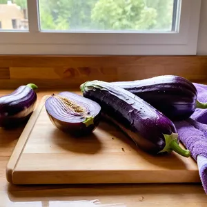 Рецепт Баклажаны гриль с соусом из мисо и кунжутом - Подготовка баклажанов