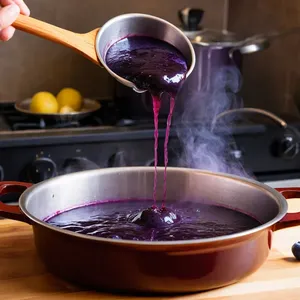 Рецепт Баранина с черничным соусом и жареным картофелем - Приготовление черничного соуса