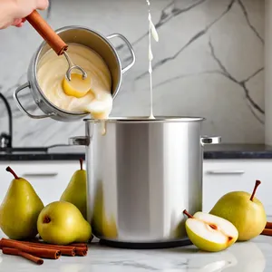Рецепт Баранина с фисташковой корочкой и грушевым пюре - Приготовление грушевого пюре