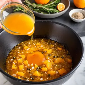 Рецепт Баранина с медово-апельсиновым маринадом и запеченной морковью - Подготовка маринада