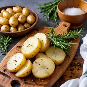 Рецепт Баранина с медово-апельсиновым маринадом и жареным картофелем - Подготовка картофеля