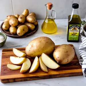 Рецепт Баранина с медово-розмариновым маринадом и запеченным картофелем - Подготовка картофеля