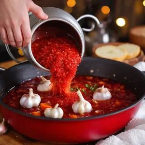 Рецепт Борщ с черносливом и говядиной - Заправка борща
