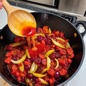Рецепт Борщ с фенхелем и утиной грудкой - Пассерование овощей