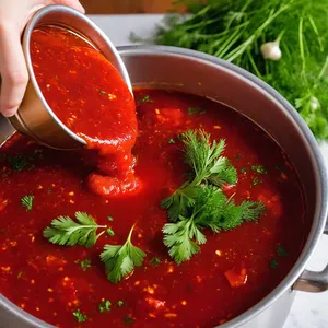 Рецепт Борщ с копченой колбасой и перловкой - Завершающий этап