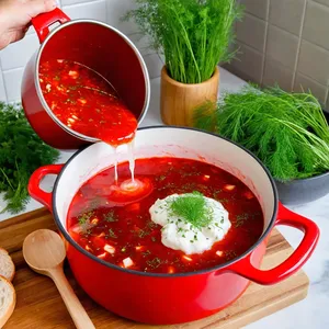 Рецепт Борщ с копченой курицей и черносливом - Завершающий этап