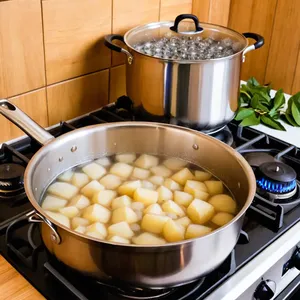 Рецепт Борщ с копченым лососем и укропом - Приготовление бульона