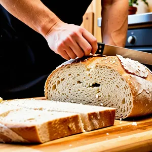 Рецепт Брускетты с телятиной и соусом из хрена - Подготовка хлеба и чеснока