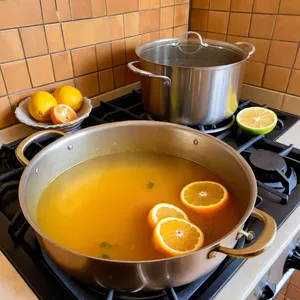 Рецепт Буйабес с дорадо и цитрусовым бульоном - Приготовление цитрусового бульона