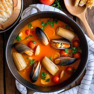 Рецепт Буйабес с морским черенком и укропом - Варка бульона