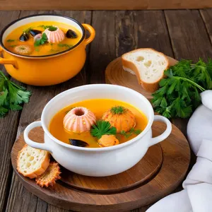 Рецепт Буйабес с морским ежом и шафраном - Подача