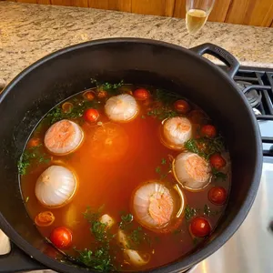 Рецепт Буйабес с морским языком и эстрагоном - Варка бульона