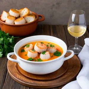 Рецепт Буйабес с морскими гребешками и шафраном - Подача