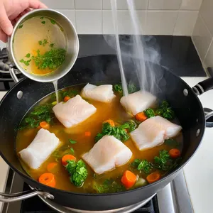 Рецепт Буйабес с треской и лавандовым медом - Приготовление трески
