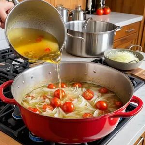 Рецепт Буйабес с устрицами и вербеной - Приготовление основы супа