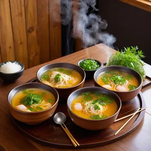 Рецепт Бульон для фо с куркумой и бадьяном - Подача бульона