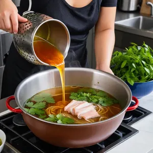 Рецепт Бульон для фо с лемонграссом и кориандром - Добавление специй и рыбного соуса