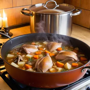 Рецепт Бульон из фазана с яблоками и тимьяном - Приготовление бульона