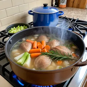 Рецепт Бульон из фазана с можжевельником и розмарином - Приготовление бульона