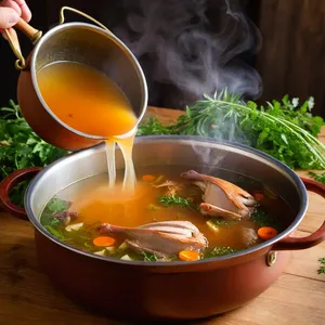 Рецепт Бульон из фазана с можжевельником и розмарином - Варка бульона