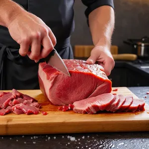 Рецепт Бульон из косули с можжевельником и ягодами можжевельника - Подготовка мяса косули
