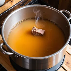 Рецепт Бульон с кимчи и свиными ребрышками - Приготовление бульона