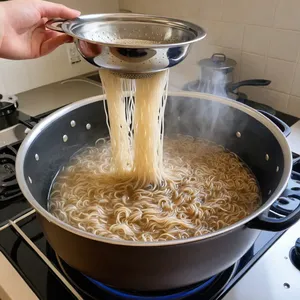 Рецепт Бульон с копченой курицей и лапшой соба - Приготовление лапши соба
