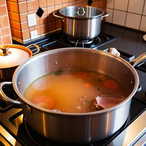 Рецепт Бульон с копченой свининой и паприкой - Приготовление бульона