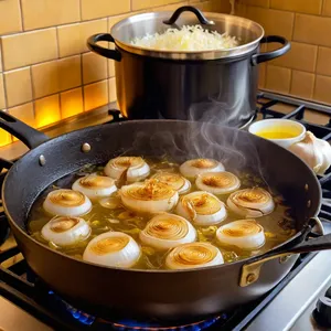 Рецепт Бульон с лемонграссом и кокосовым молоком - Обжаривание основы