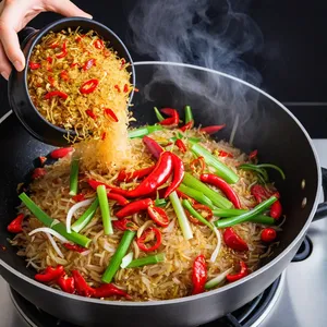 Рецепт Бульон с лемонграссом и кокосовым молоком - Добавление лемонграсса и перца