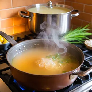 Рецепт Бульон с лемонграссом и кокосовым молоком - Варка бульона