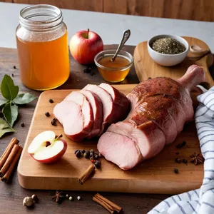 Рецепт Буженина с яблочным сидром и корицей - Подготовка мяса и маринада