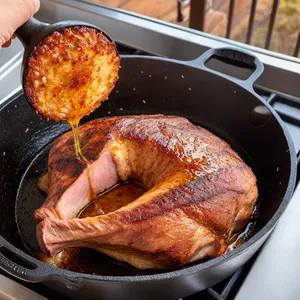 Рецепт Буженина с яблочным сидром и корицей - Приготовление в духовке