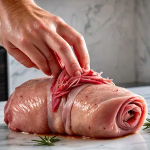 Рецепт Буженина с лавандовым мёдом и розовым перцем - Маринование мяса