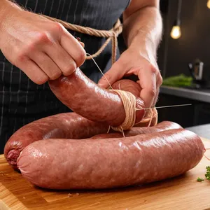 Рецепт Домашняя колбаса с яблоком и корицей - Формирование колбасок