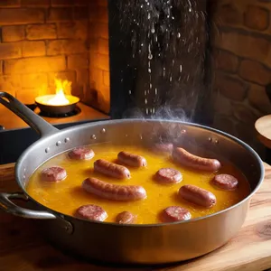 Рецепт Домашняя колбаса с манго и куркумой - Варка колбасы