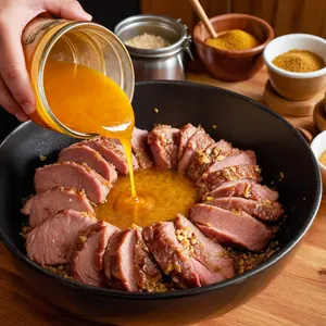 Рецепт Домашняя колбаса с медом и горчицей - Приготовление фарша