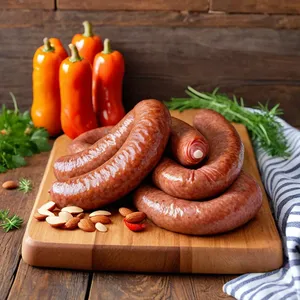 Рецепт Домашняя колбаса с миндалем и паприкой - Подача и хранение