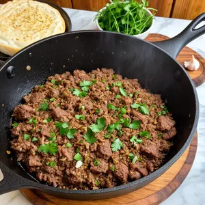 Рецепт Фаршированные баклажаны с бараниной и йогуртовым соусом - Приготовление фарша