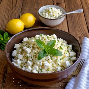 Рецепт Фаршированные баклажаны с сыром фета и мятой - Приготовление начинки