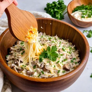Рецепт Фаршированные грибы с сыром и чесноком - Приготовление начинки