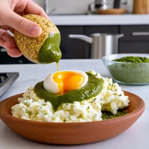 Рецепт Фаршированные яйца с песто и кедровыми орешками - Фаршировка яиц