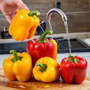 Рецепт Фаршированные перцы с брынзой и оливками - Подготовка перцев