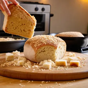 Рецепт Фиш-энд-чипс с корочкой из чиабатты и лимонным песто - Приготовление панировки