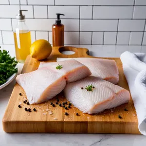 Рецепт Фиш-энд-чипс с корочкой из грецких орехов и медовой глазурью - Подготовка рыбы