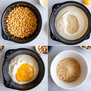 Рецепт Фиш-энд-чипс с корочкой из кешью и ананасовым соусом - Панировка рыбы