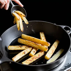 Рецепт Фиш-энд-чипс с пикантной корочкой из сухарей чили-лайм - Приготовление чипсов