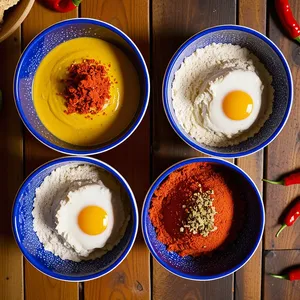 Рецепт Фиш-энд-чипс с пикантной корочкой из сухарей чили-лайм - Создание панировочной смеси